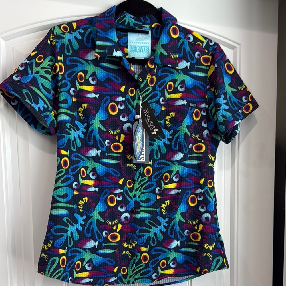 RSVLTS Seersucker Coral Limited Edition Womens Medium
